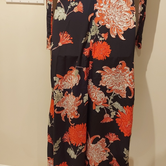 💥Ladies Asos black floral long-sleeve maxi dress size 4 (#251) - Picture 9 of 15